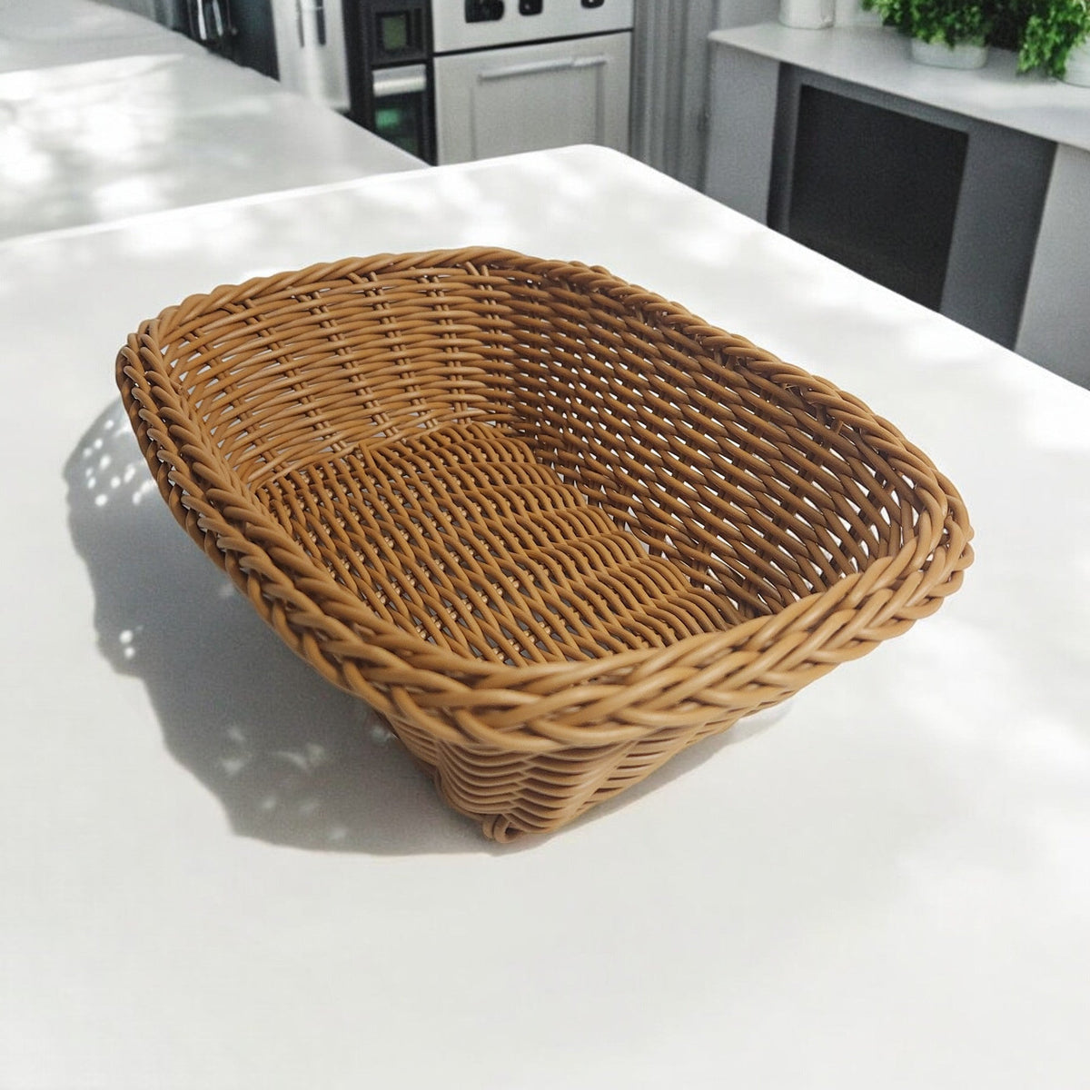 Cesta de Rattan Plástico - Retangular - Cesta VDH04243