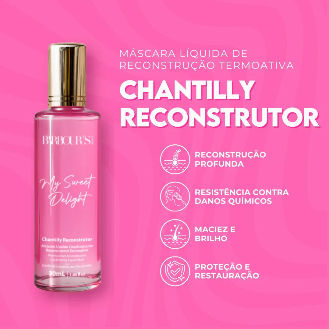Chantilly Reconstrutor - Mascara Líquida de Reconstrução Termoativa - My Sweet Delight