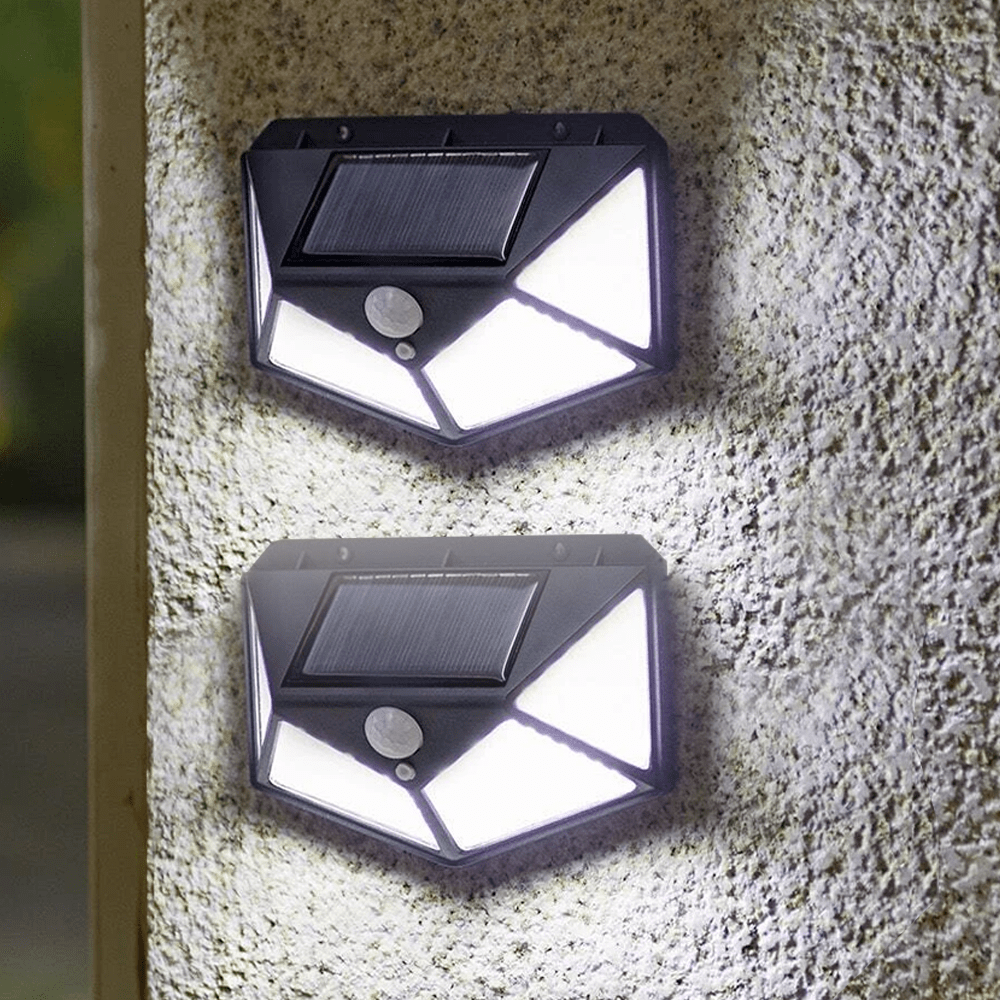 Combo 2 Luminárias Solar com Sensor - 100 LEDs - Luminária VDHB00706