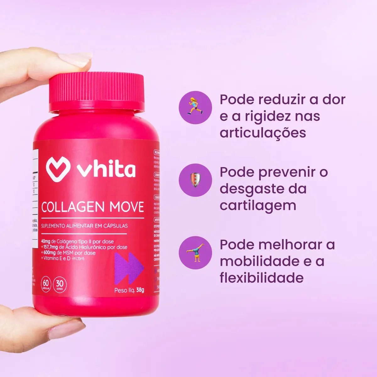 Combo 2x - Colágeno Tipo 2 Com Ácido Hialurônico — Collagen Move