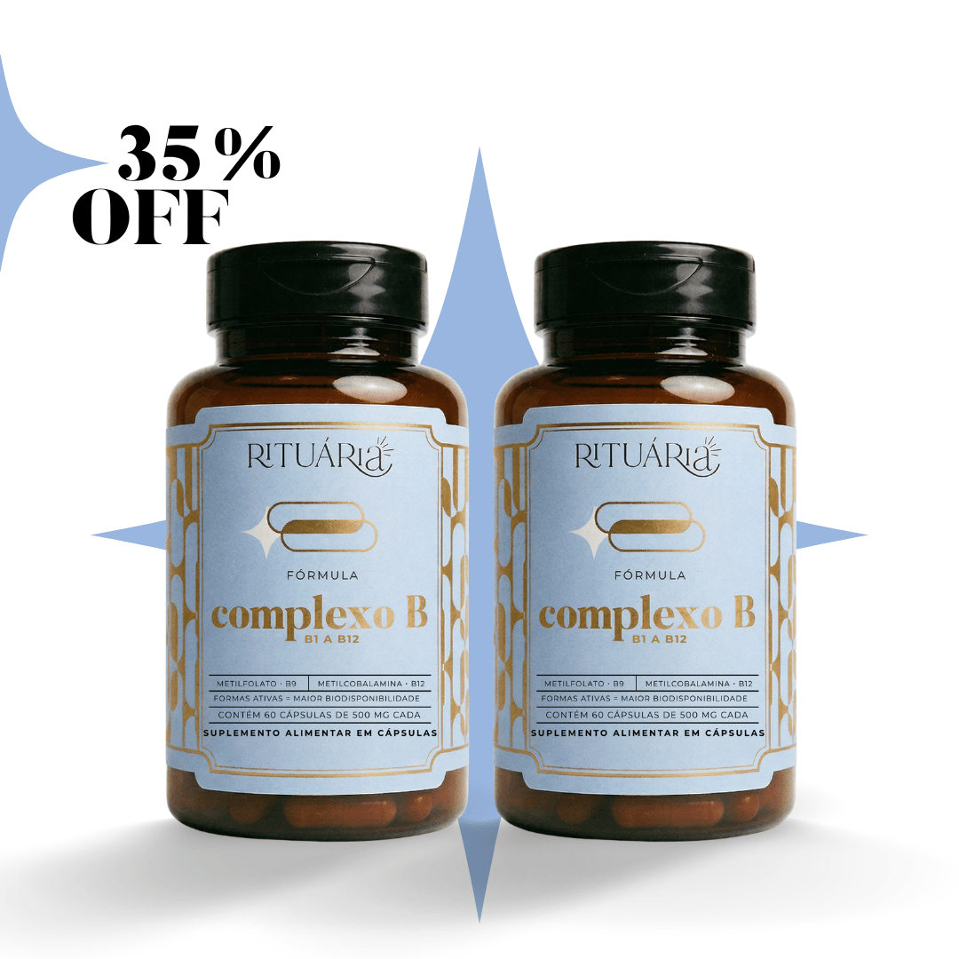 Combo 2x Fórmula Complexo B - 60 Dias (60 Cápsulas) - Vitaminas e suplementos 