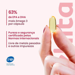 Combo 2x - Ômega 3 Super DHA TG 1000mg com Vitamina E e selo IFOS