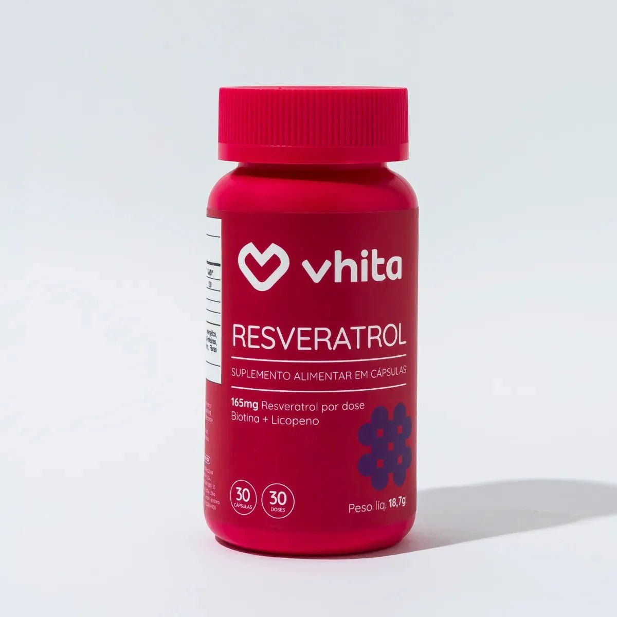 Combo 2x - Resveratrol 165mg com licopeno biotina e proantocianidinas em 1 cápsula
