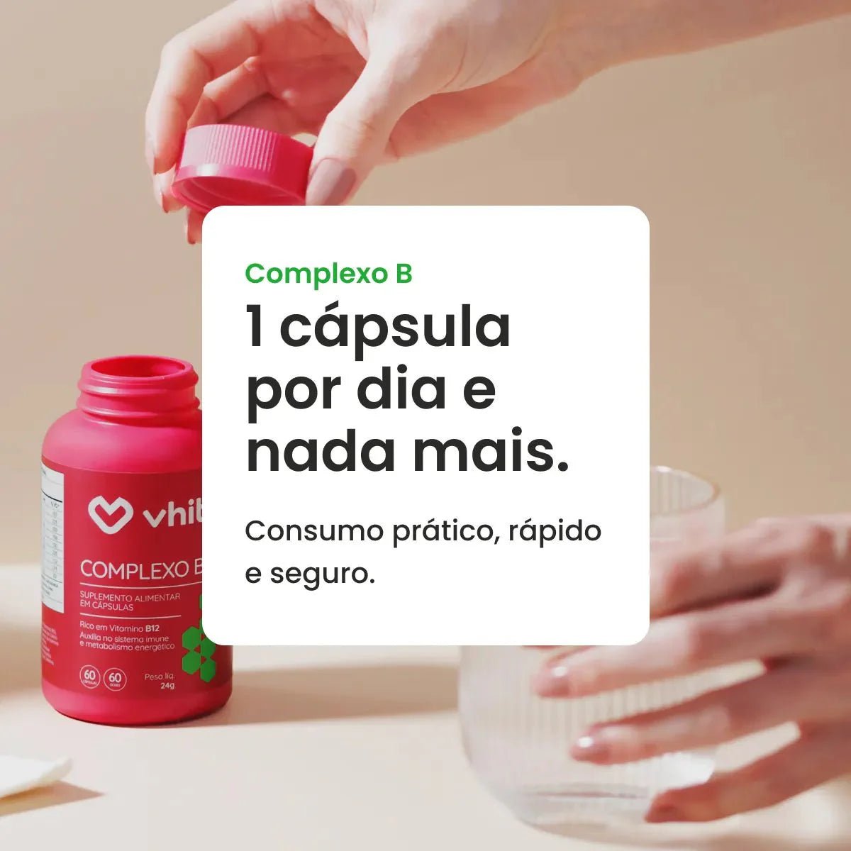 Combo 3x - Complexo B com Manganês - 60 cápsulas