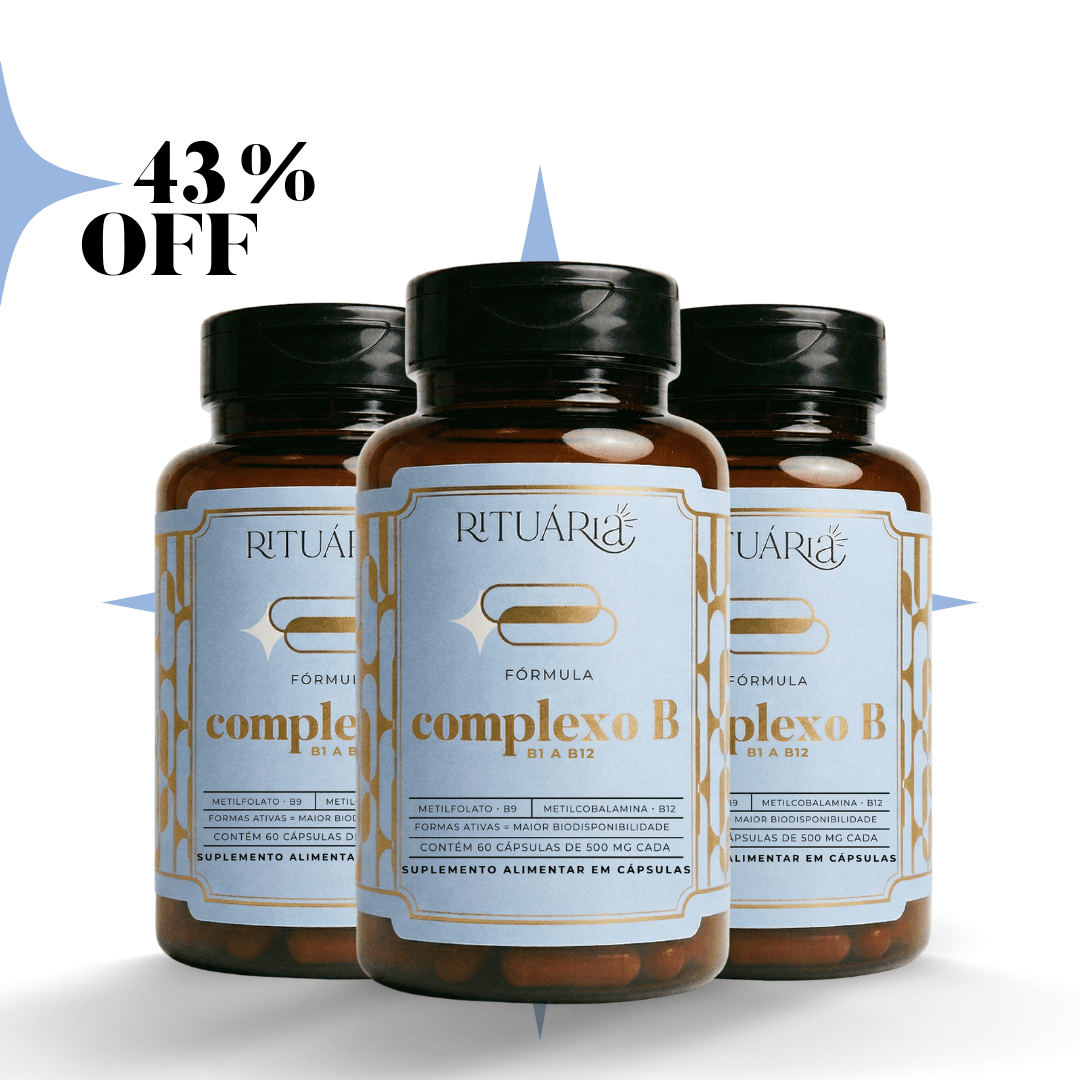 Combo 3x Fórmula Complexo B - 60 Dias (60 Cápsulas)