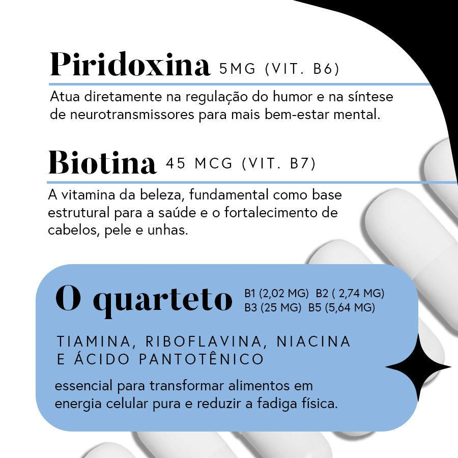 Combo 3x Fórmula Complexo B - 60 Dias (60 Cápsulas)