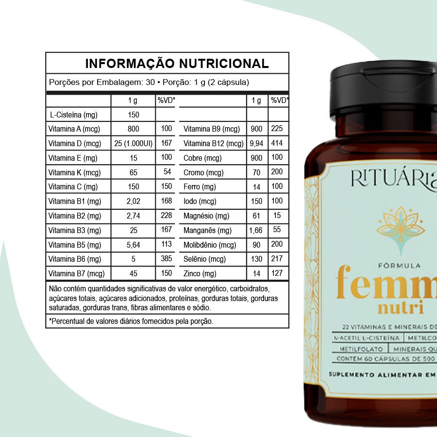 Combo 3x - Fórmula Femme Nutri (90 Dias)
