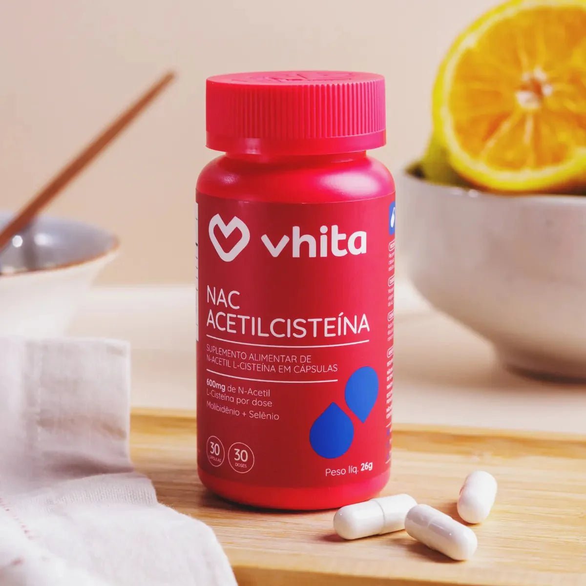 Combo 3x - N Acetilcisteína (NAC) 600mg concentrado com selênio e molibdênio