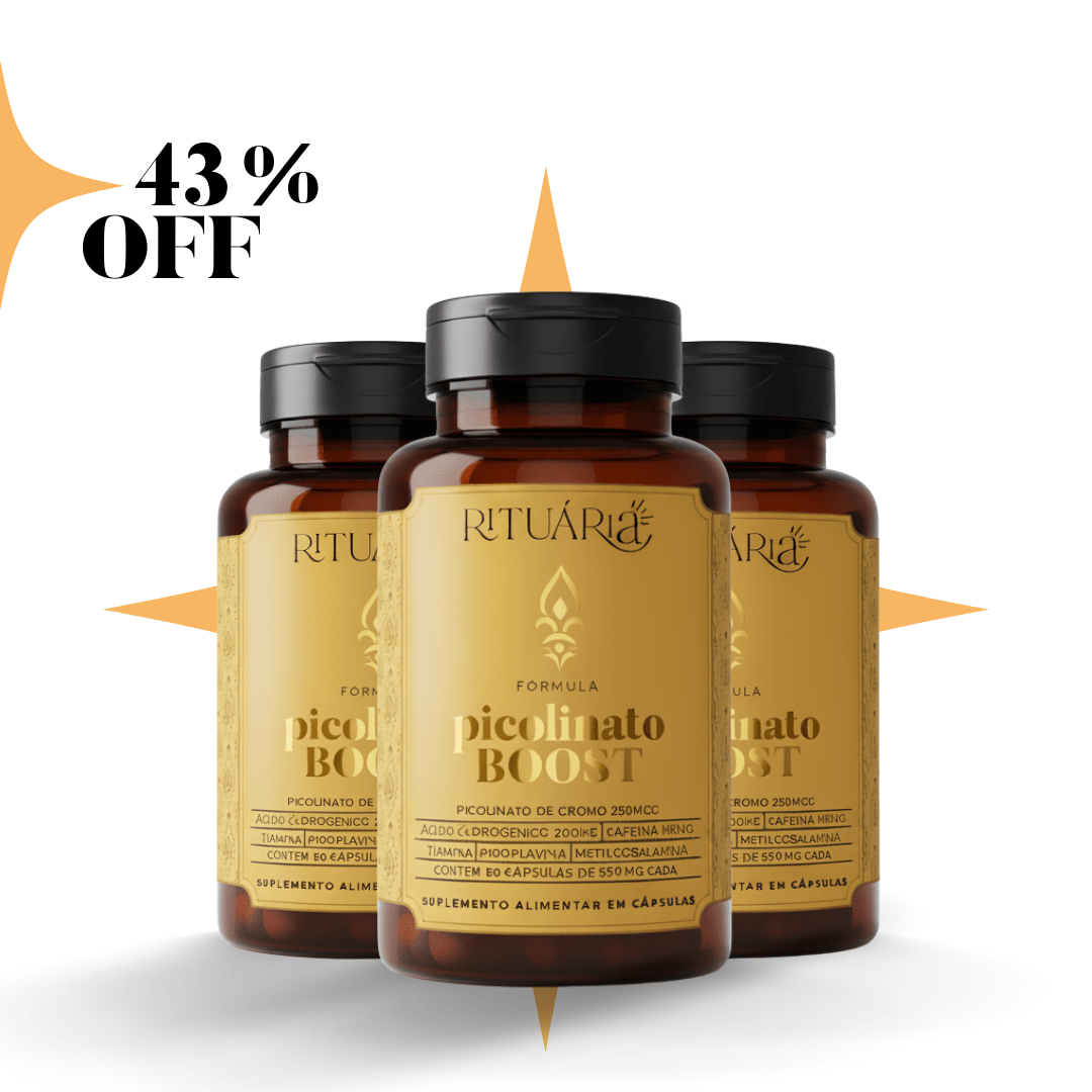Combo 3x - Picolinato Booster (90 Dias) - Vitaminas e suplementos KRT99052
