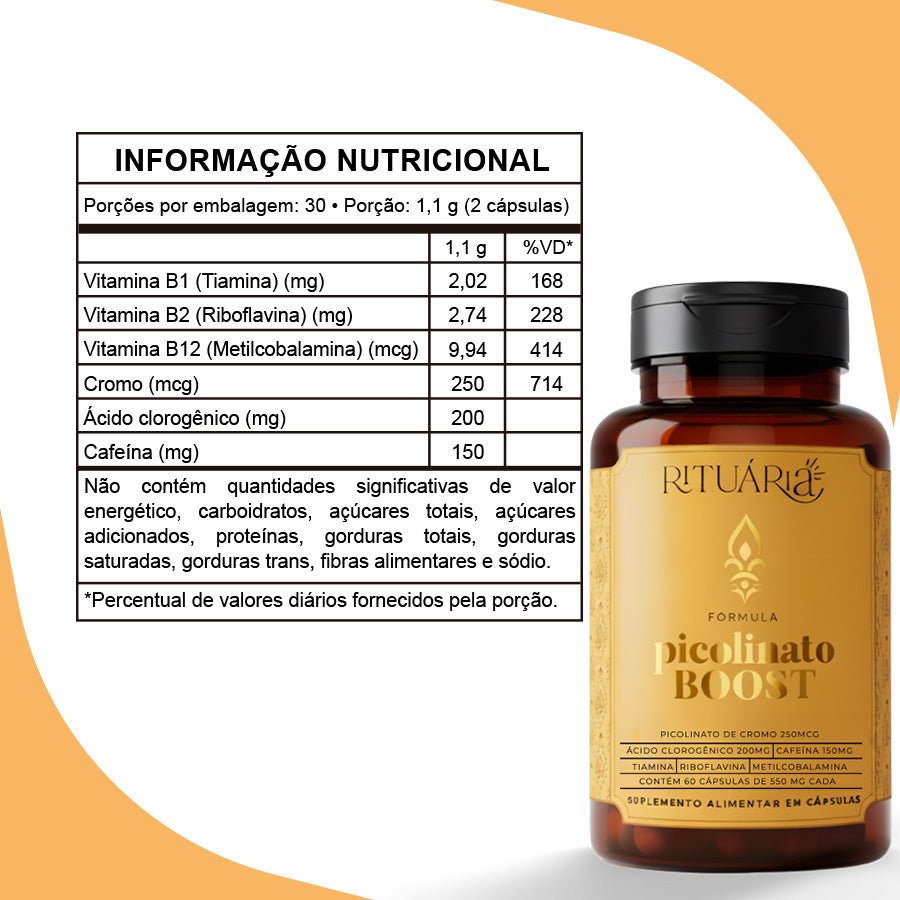 Combo 3x - Picolinato Booster (90 Dias)