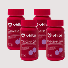 Combo 4x - Coenzima Q10 120 mg em cápsulas com Vitamina E