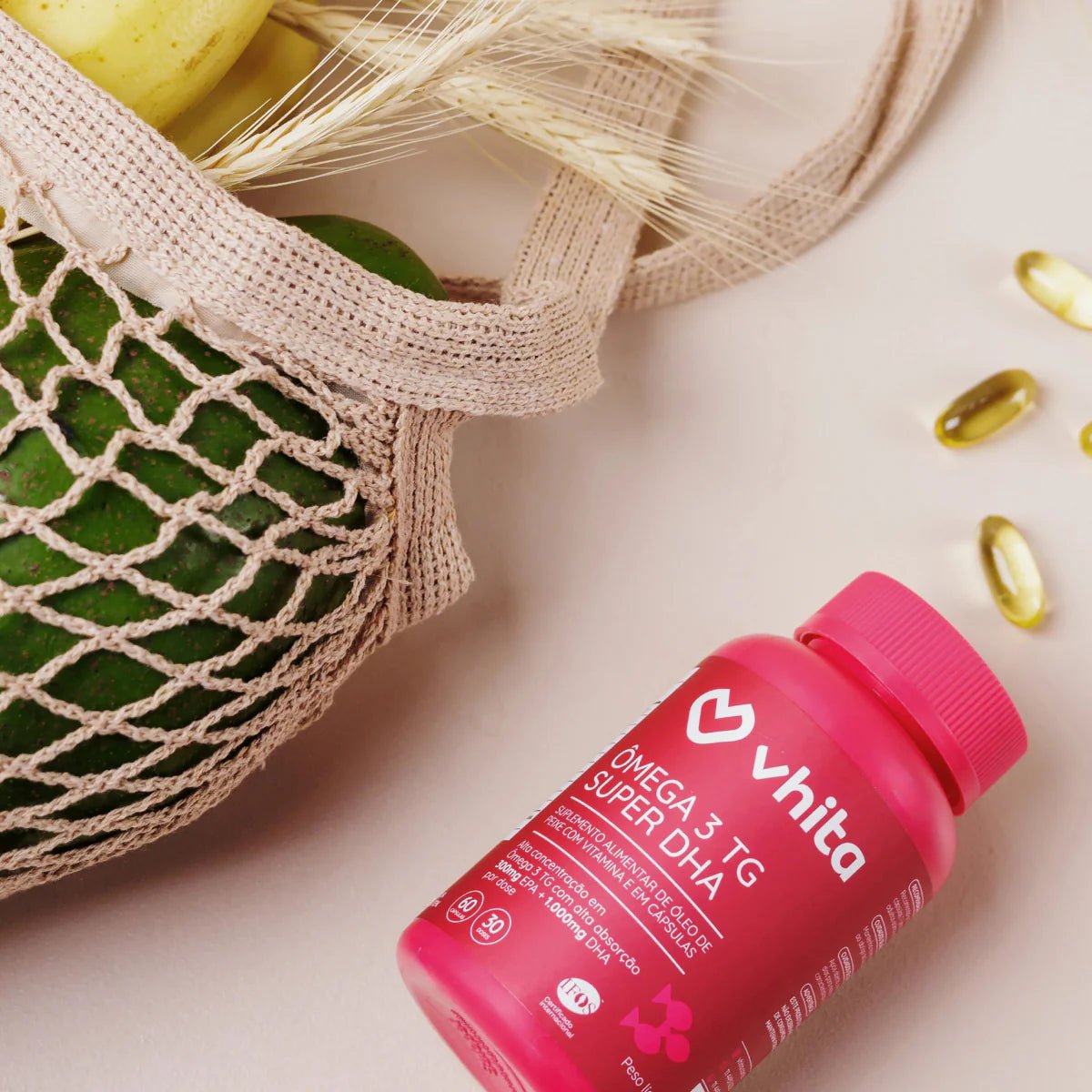 Combo 4x - Ômega 3 Super DHA TG 1000mg com Vitamina E e selo IFOS