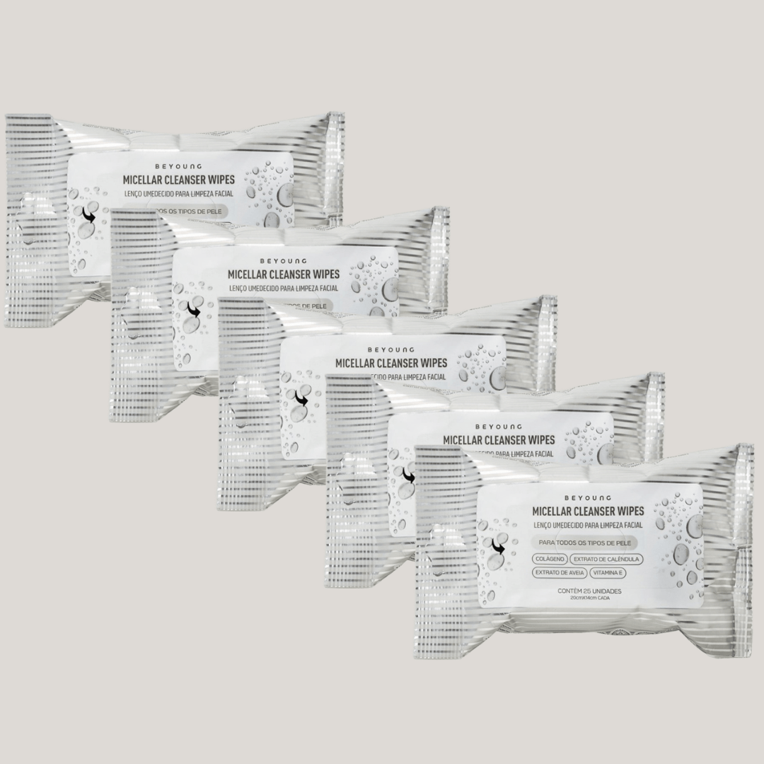 Combo 5x - Lenço Facial Umedecido Micellar