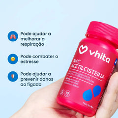 Combo 5x - N Acetilcisteína (NAC) 600mg concentrado com selênio e molibdênio