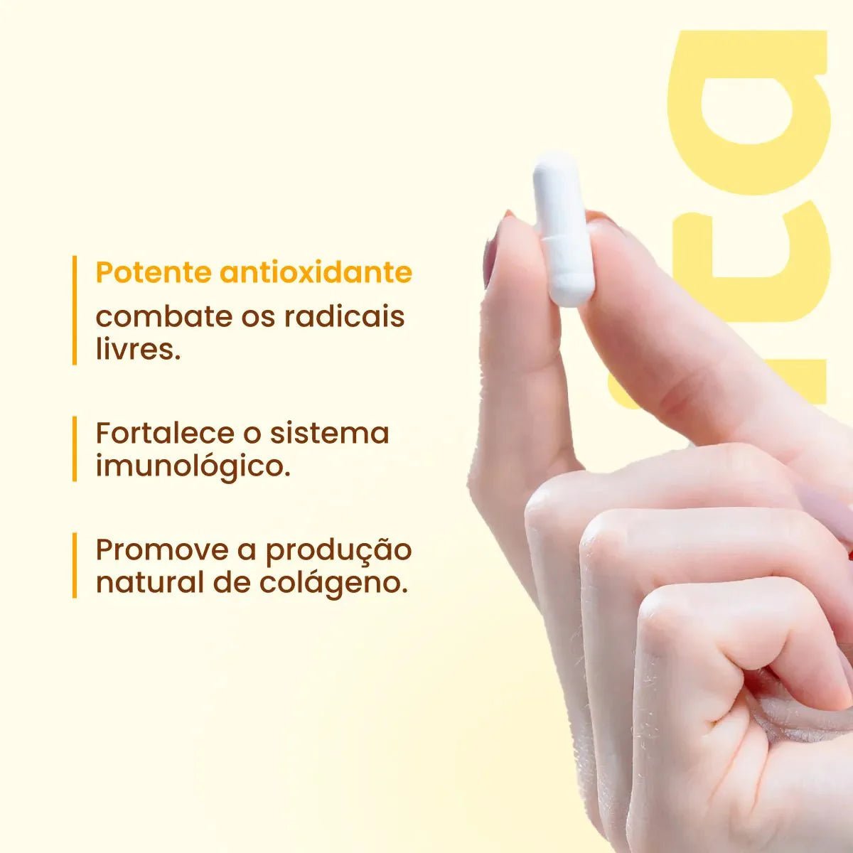 Combo 5x - Vitamina C com Zinco em cápsulas de 1000mg - Zero Calorias