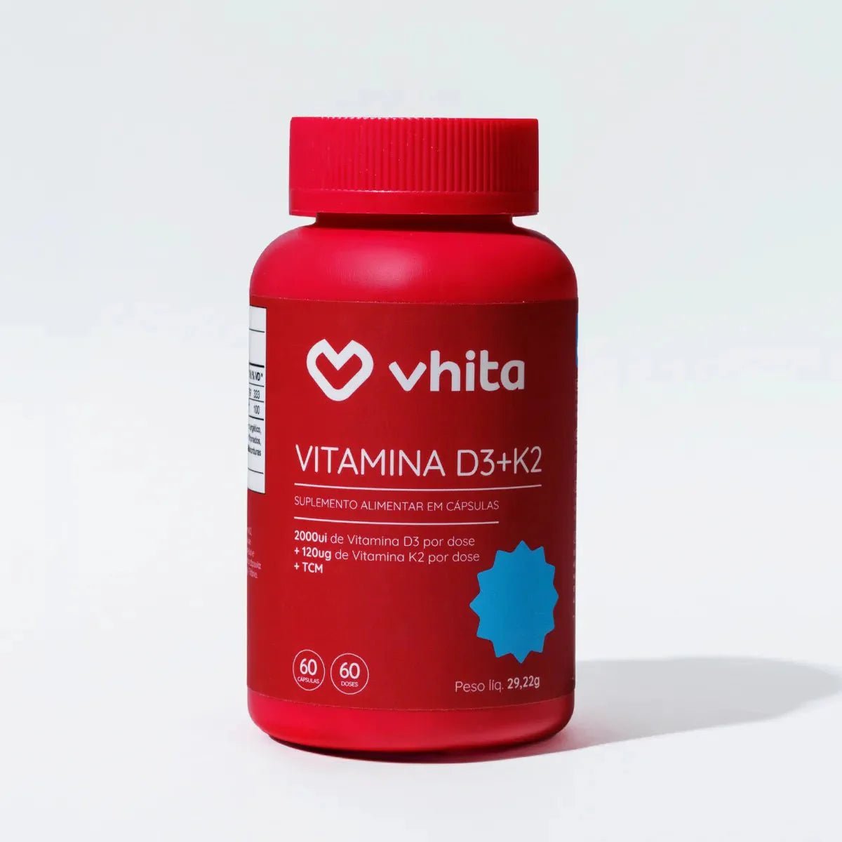 Combo 5x - Vitamina D3 2000UI com Vitamina K2 MK7