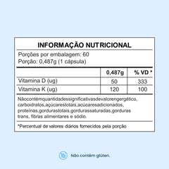 Combo 5x - Vitamina D3 2000UI com Vitamina K2 MK7