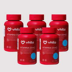 Combo 5x - Vitamina D3 2000UI com Vitamina K2 MK7