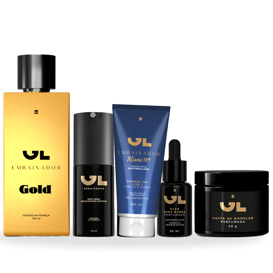 🎁Compre 1, Leve 5 - Kit Embaixador Gold Completo - 