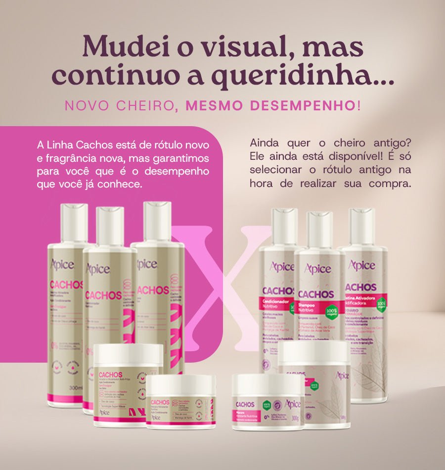 Condicionador Cachos Nutritivo 1000ml - NOVA FRAGRÂNCIA