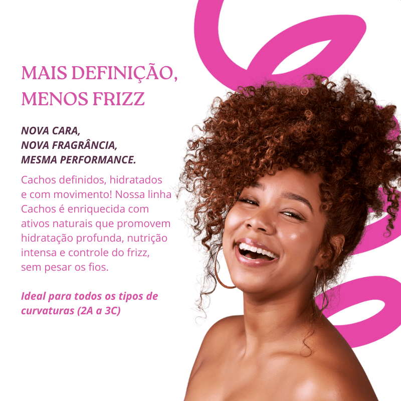 Condicionador Cachos Nutritivo 300ml - NOVA FRAGRÂNCIA