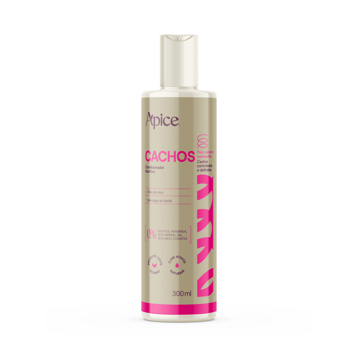 Condicionador Cachos Nutritivo 300ml - NOVA FRAGRÂNCIA - Produtos para pentear o cabelo 20683