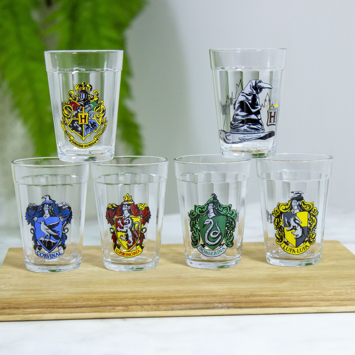 Conjunto 6 Copos Americano Harry Potter Casas - 190ml