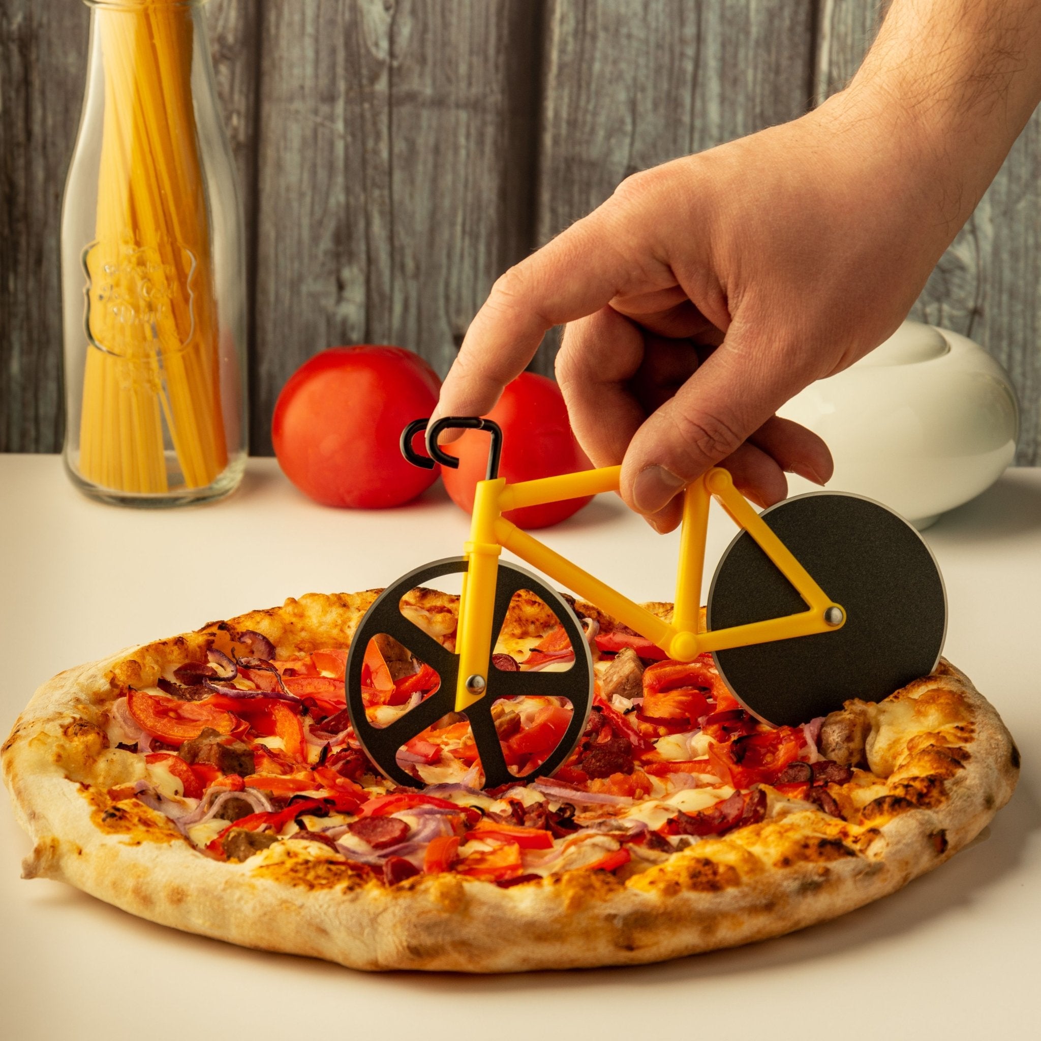 Cortador de Pizza - Bicicleta