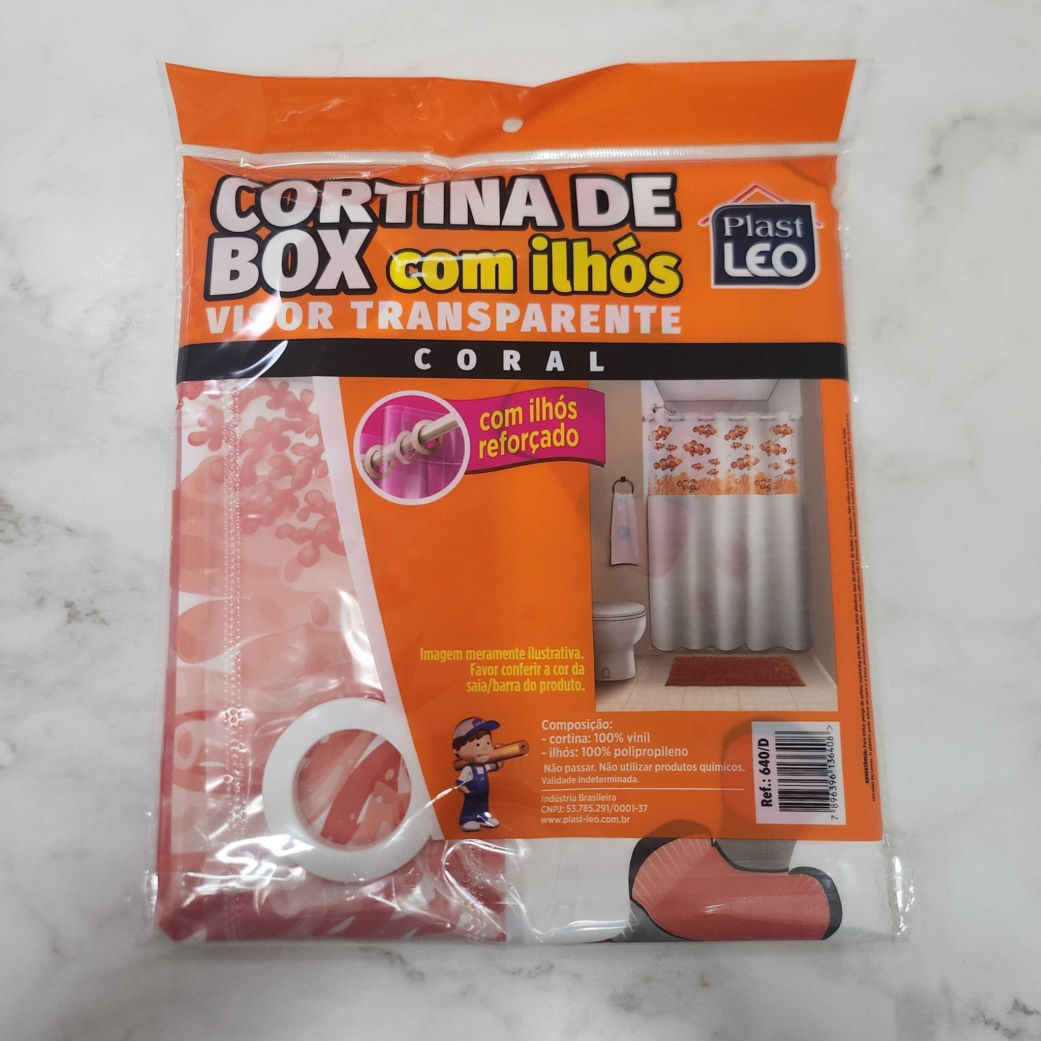 Cortina de Box com Ilhós 1.35 x 2m