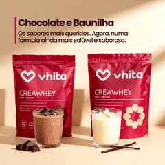 Creawhey 900g | 19g de Proteína e 3g de Creatina Por Dose (chocolate ou Baunilha)