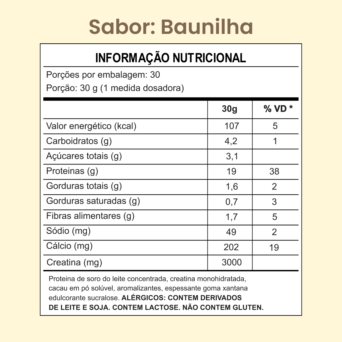 Creawhey 900g | 19g de Proteína e 3g de Creatina Por Dose (chocolate ou Baunilha)