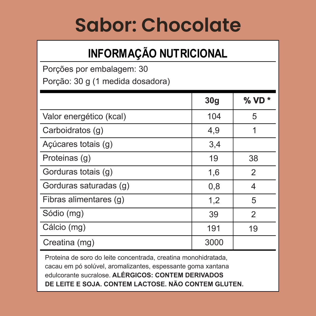 Creawhey 900g | 19g de Proteína e 3g de Creatina Por Dose (chocolate ou Baunilha)