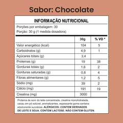 Creawhey 900g | 19g de Proteína e 3g de Creatina Por Dose (chocolate ou Baunilha)