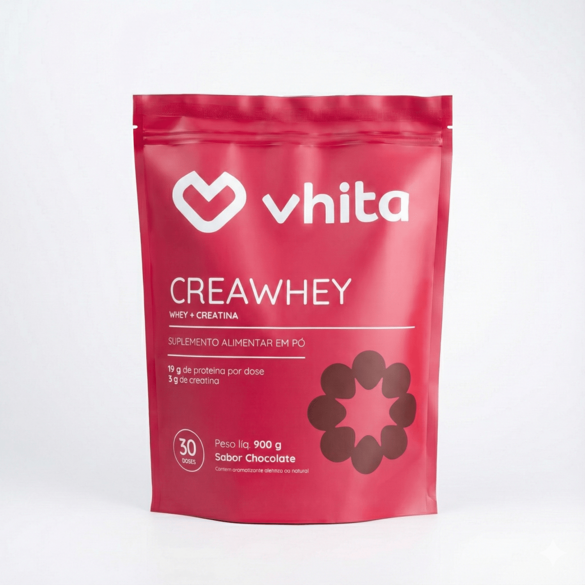 Creawhey 900g | 19g de Proteína e 3g de Creatina Por Dose (chocolate ou Baunilha) - Vitaminas e suplementos 9072411031