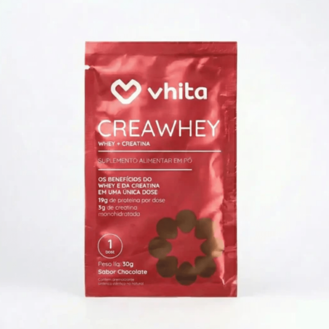 CreaWhey Sachê 30g | 19g de proteína e 3g de creatina por dose (chocolate)