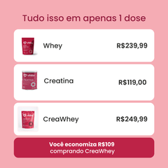 CreaWhey Sachê 30g | 19g de proteína e 3g de creatina por dose (chocolate)