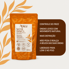 Creme de Pentear Nutri Waves Refil 300ml - no Poo / Low Poo - Ação Condicionante