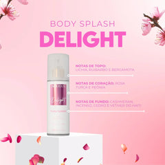 Kit 3 Body Splash Desodorante Colônia 200ml - Kiss In Paradise, Fine Touch e My Sweet Delight