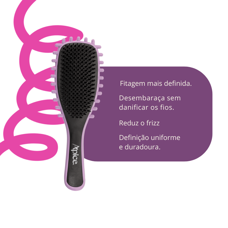 Kit Umectação Crespo - Escova Lilás e Manteiga