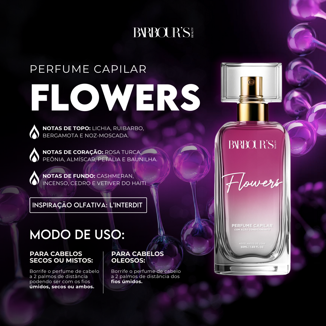 Kit Trilogia Capilar Sweet (3 Perfumes Capilares) - Flowers, Tropic Sun e Popsicle