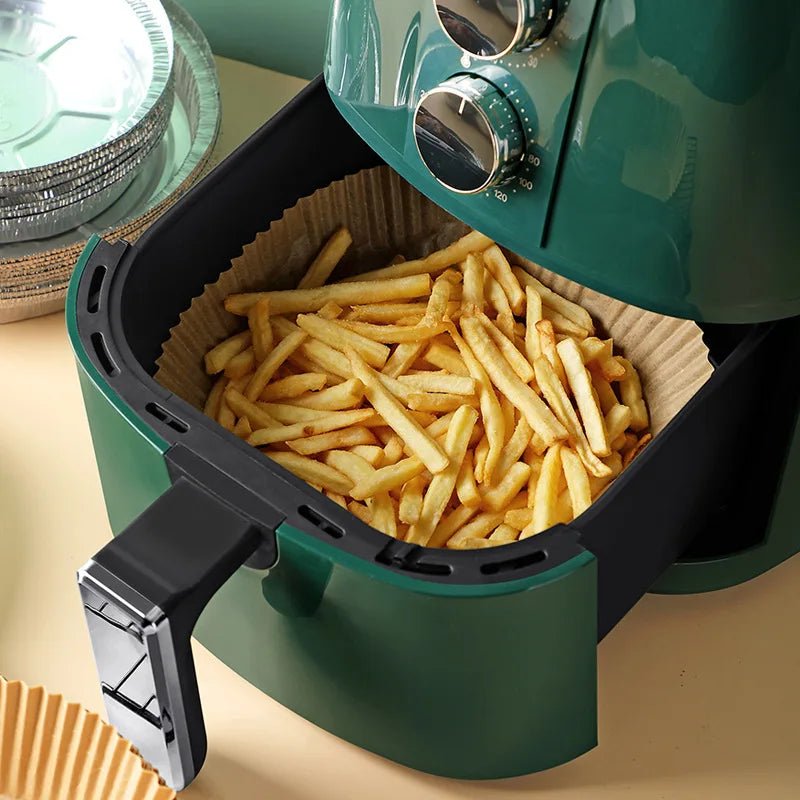 Forro Antiaderente para Air Fryer - 19.5 x 4.5 cm - 50 unidades