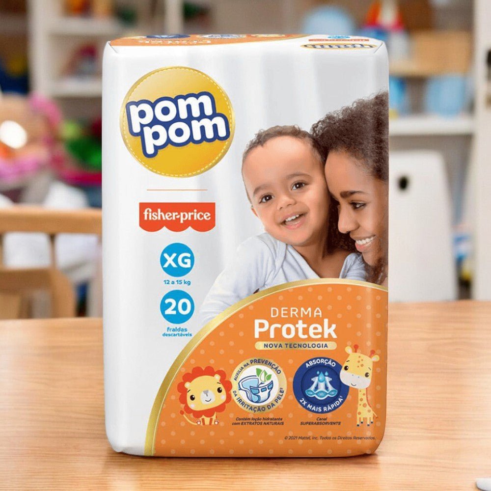 Fralda Pom Pom Derma Protek Jumbo