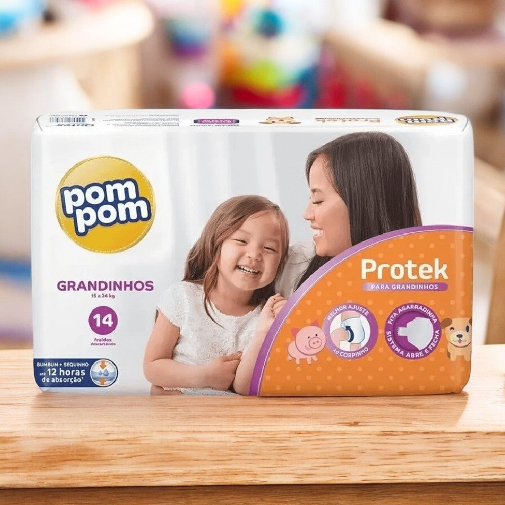 Fralda Pom Pom Derma Protek Jumbo