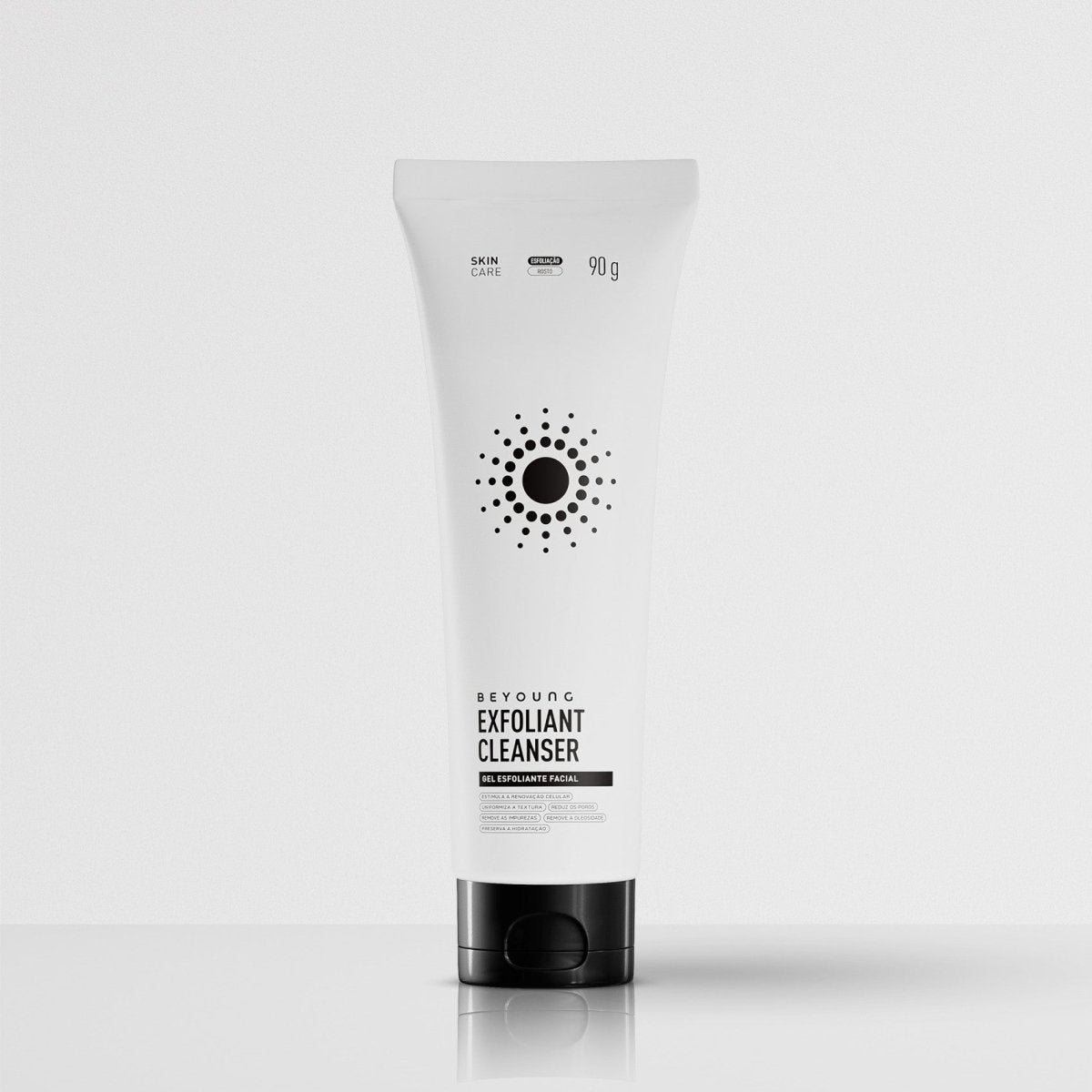 Gel de limpeza esfoliante facial - 