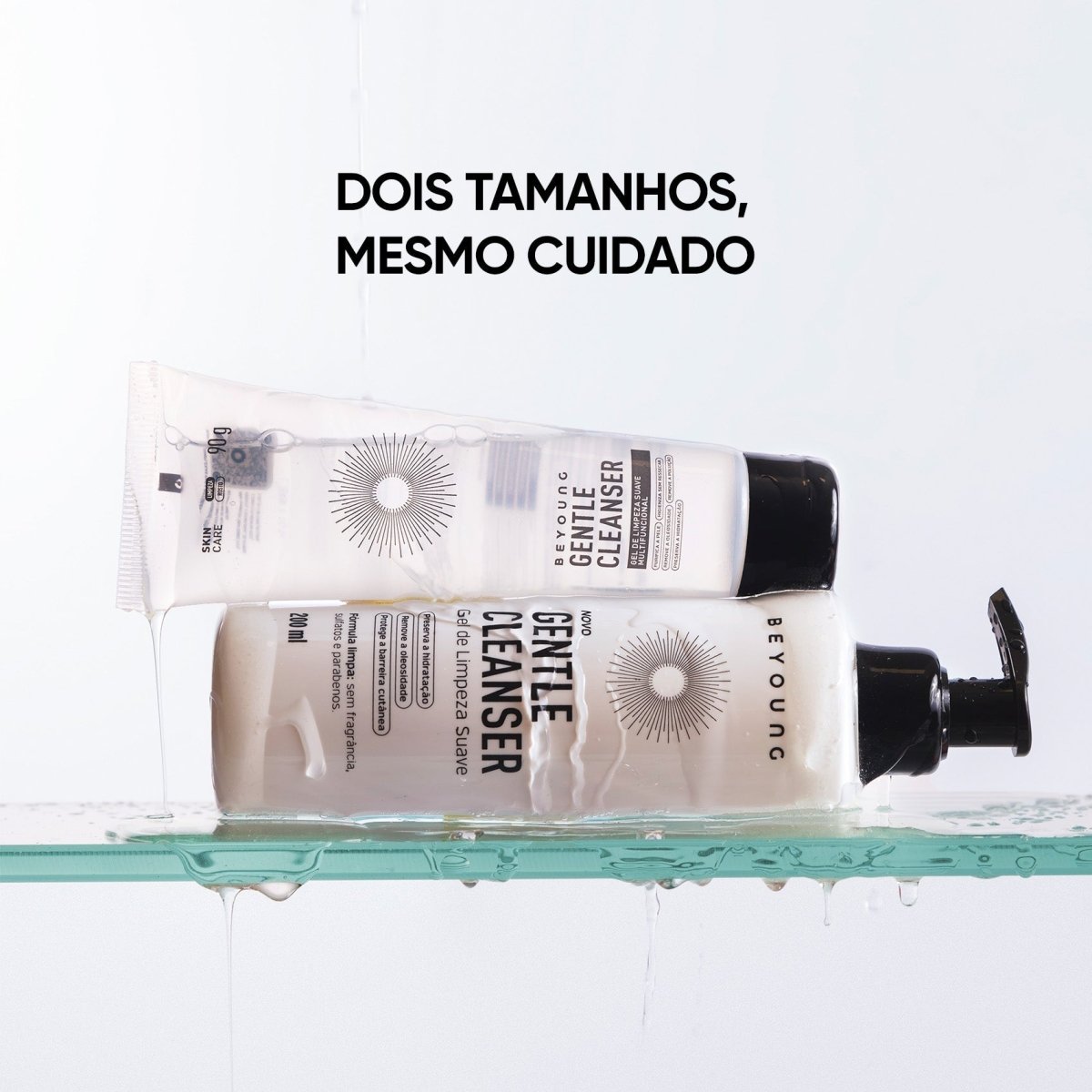Gel de limpeza facial suave