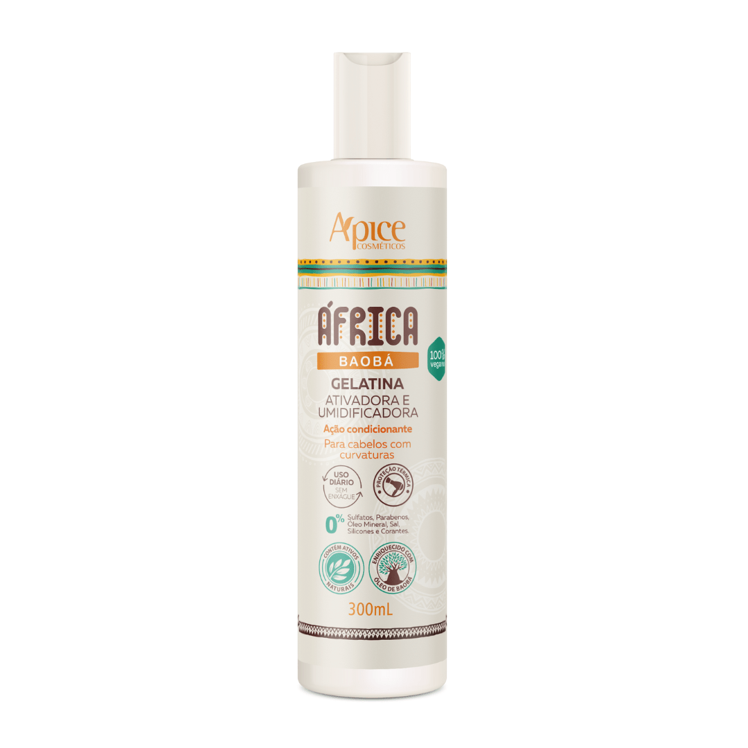 Gelatina África Baobá Restaurador 300 ml - Produtos para pentear o cabelo 20490