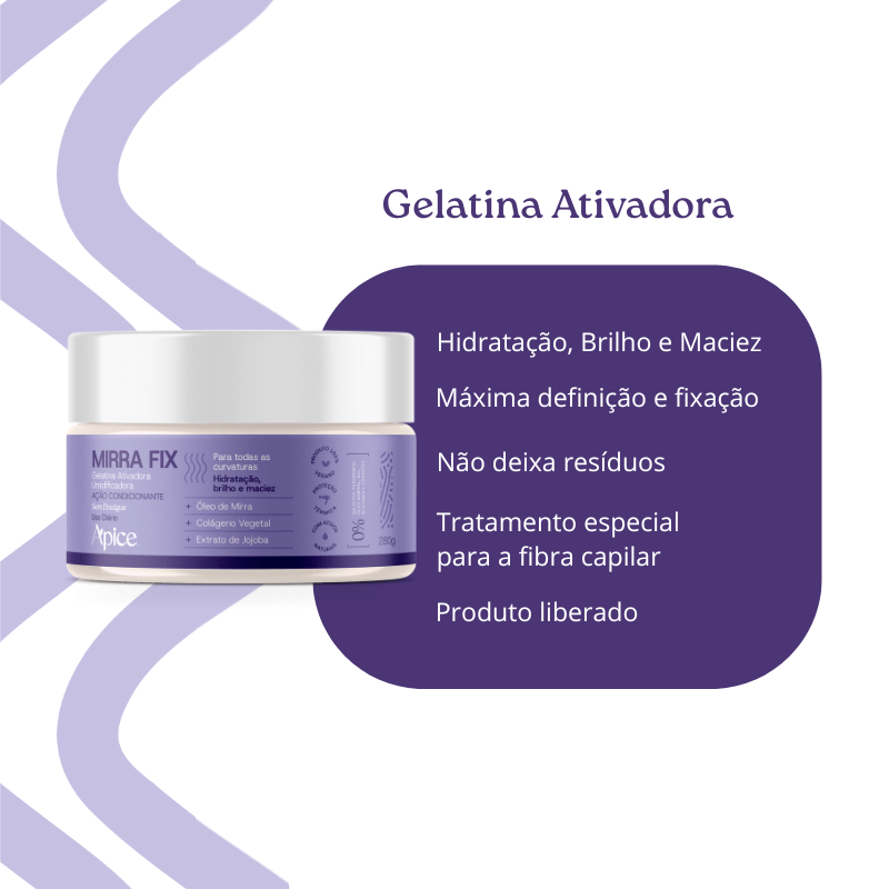 Gelatina Fixadora Mirrafix 280g