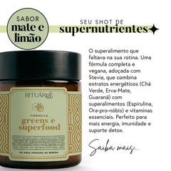 Greens Mate Com Limão + Maca Peruana