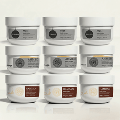 Hamdan, Ahmed e Zayed - Kit 9 Body Cream Árabes Masculinos (mais Vendidos)