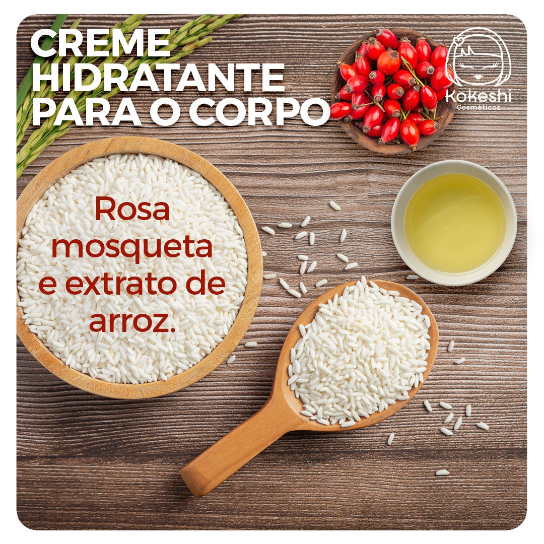 Creme Hidratante para o Corpo Kokeshi - Toque Aveludado